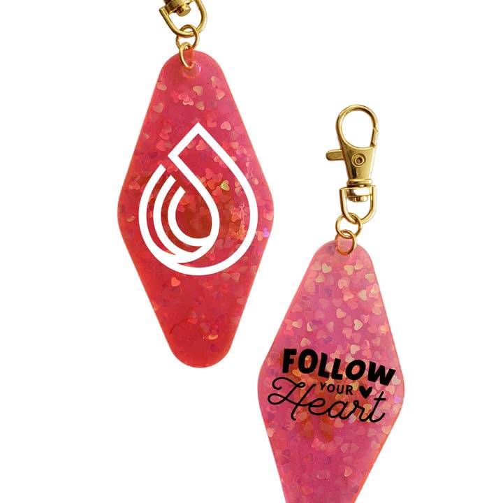 Custom Hotel Key Tag Resin, Logo, Personalized, Initial for wholesale by Nony Design Company