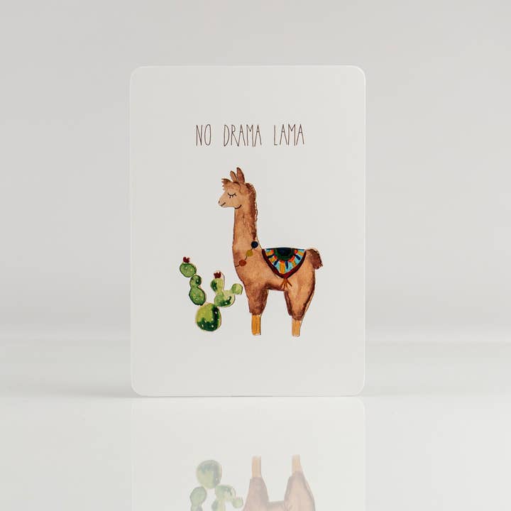 One in a Melon - Wholesale Postcard - Lama - No Drama Lama