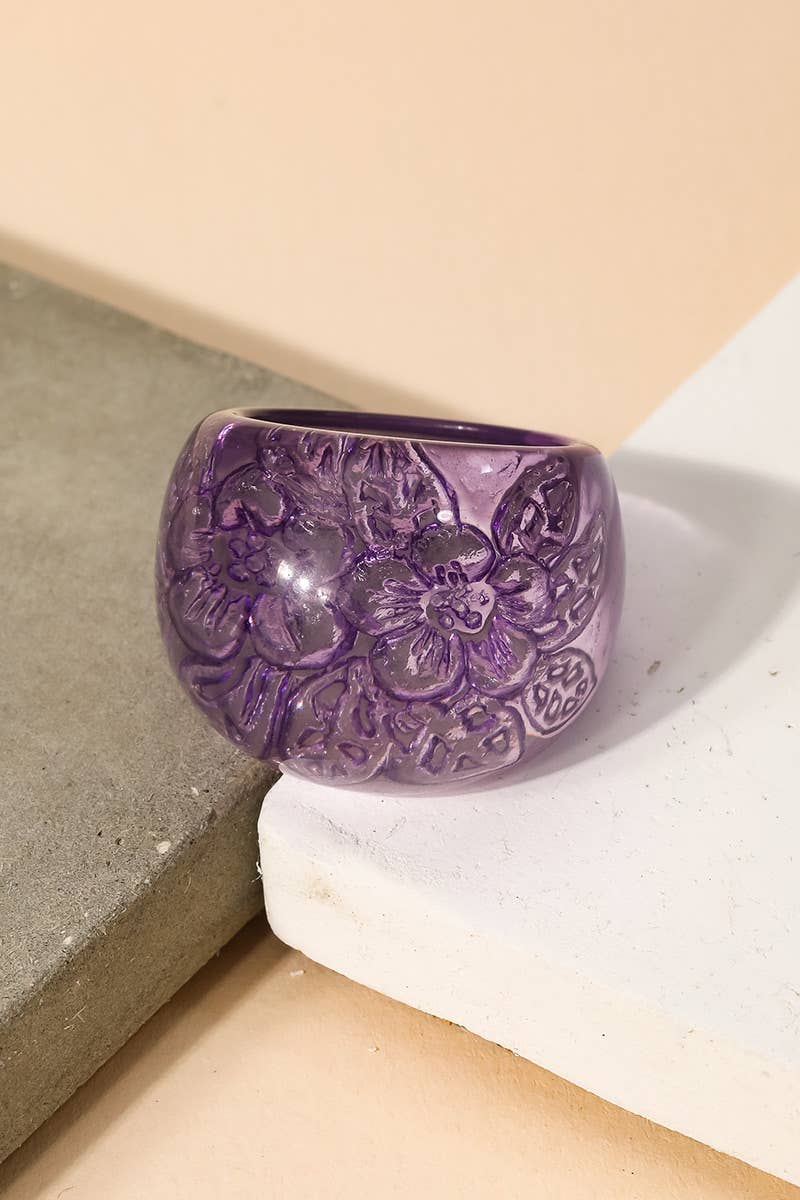 Anarchy Street – wholesale Cocktail/Statement Ring – Blomma harts kupol Ring4