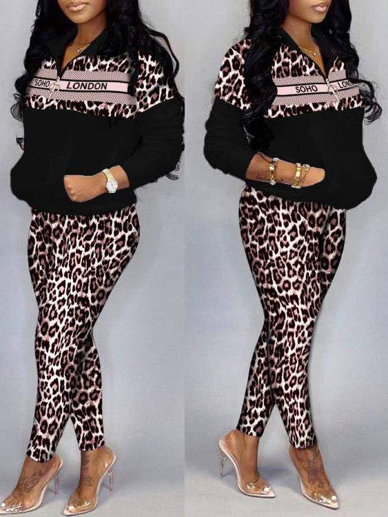 ensemble d'entraînement décontracté camouflage pour la vente par Queen Fashion