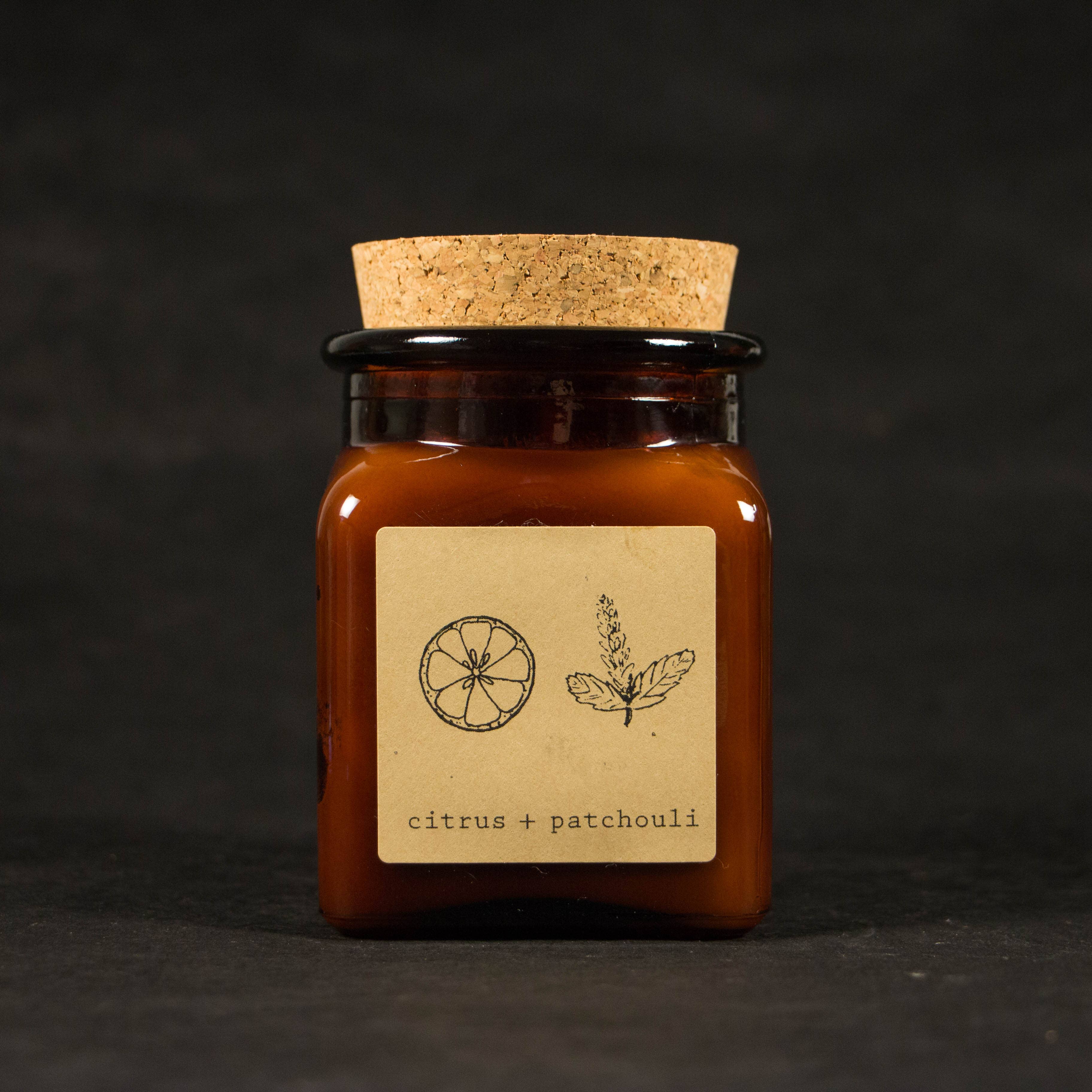 Moonrise Candle Co. - Wholesale Jar/Filled Candle - Citrus + Patchouli1