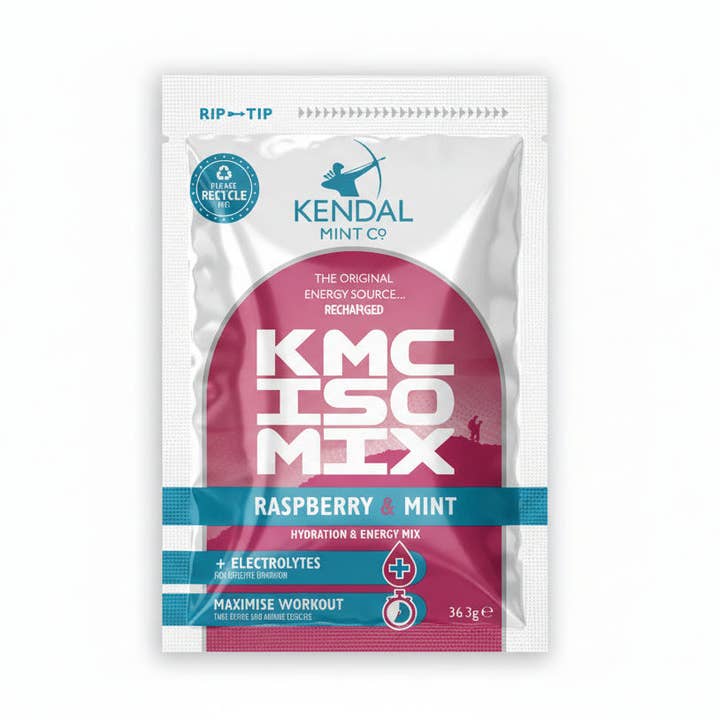 Kendal Mint Co® – wholesale Sports/energy drink – KMC ISO MIX +Electrolytes +DualCharge Carbs -  Raspberry Mint [NEW 100% Recyclable]0