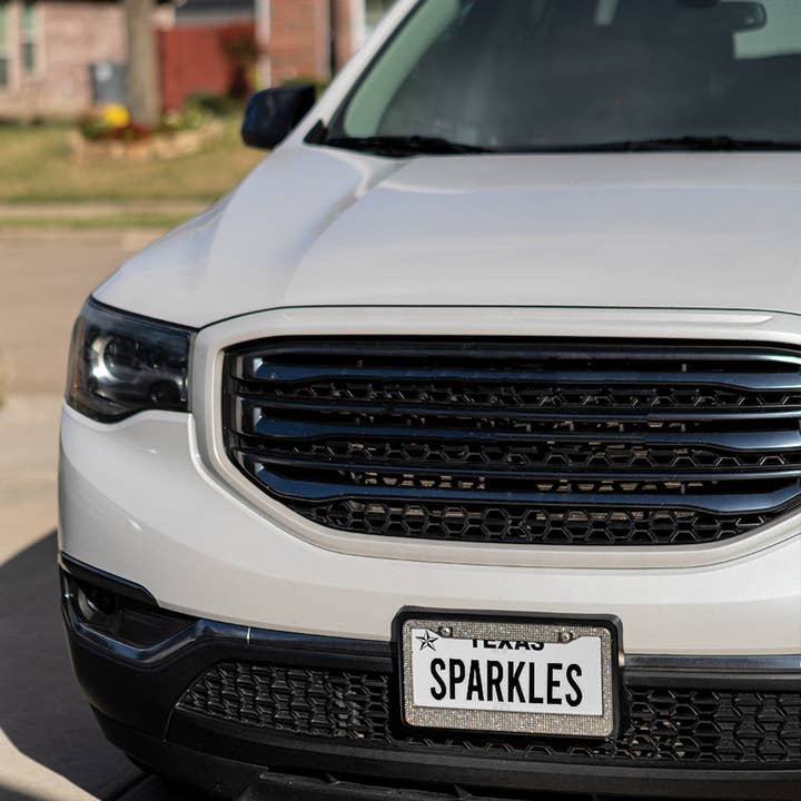 Sparkles Home - Wholesale Car Decorative Charm - Unisex - Strass Double License Plate Frame Set1