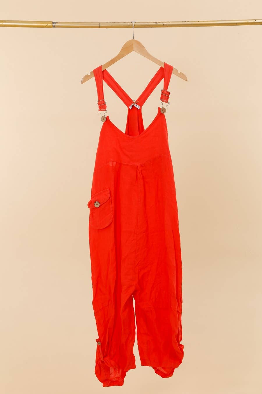 LÉA & LUC - Wholesale Overalls - Women's - 100% linen jumpsuit REF. 722296