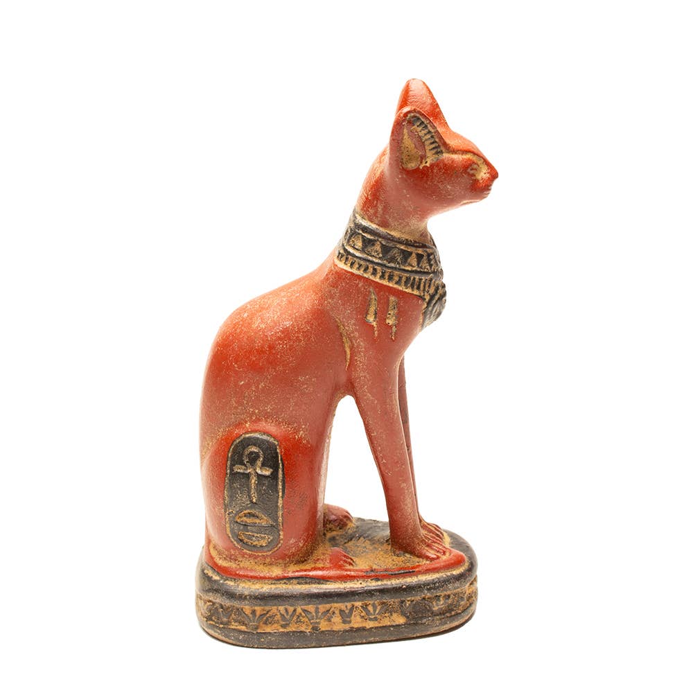 Discoveries, Inc. - Wholesale Decorative Figurine - Bastet Cat Red Small - 4.25" - Egyptian Goddess3