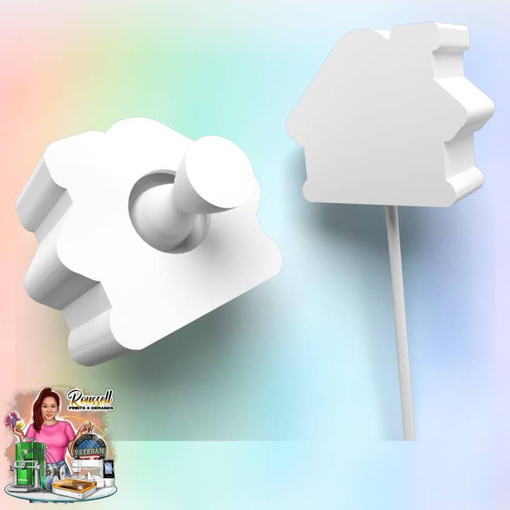 Molde de cake pop com tema de Natal impresso em 3D por atacado de Roussell Prints and Demand LLC