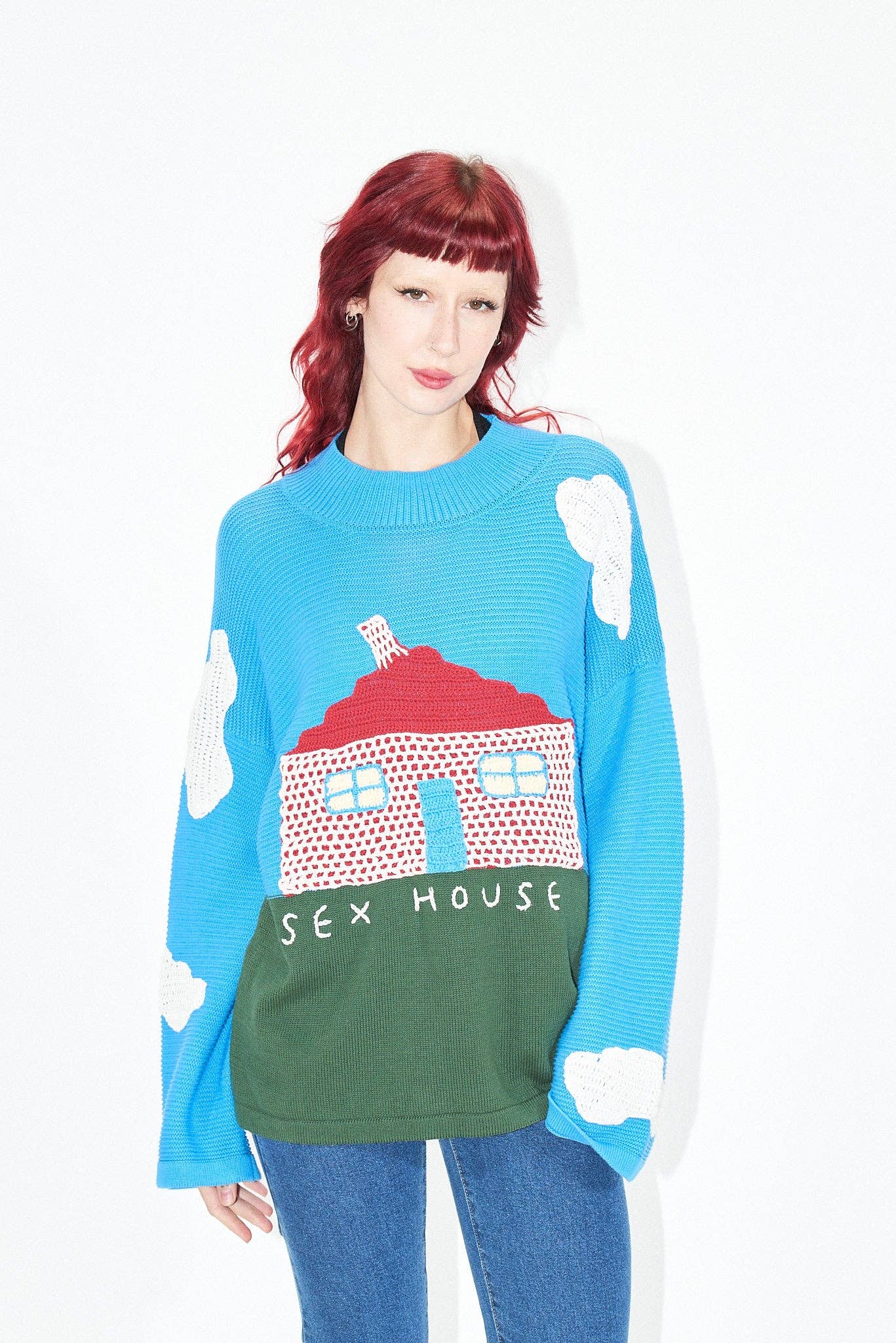 Fashion Brand Company - Vente Pull en maille – femme - Pull Sex House Unisexe Original4