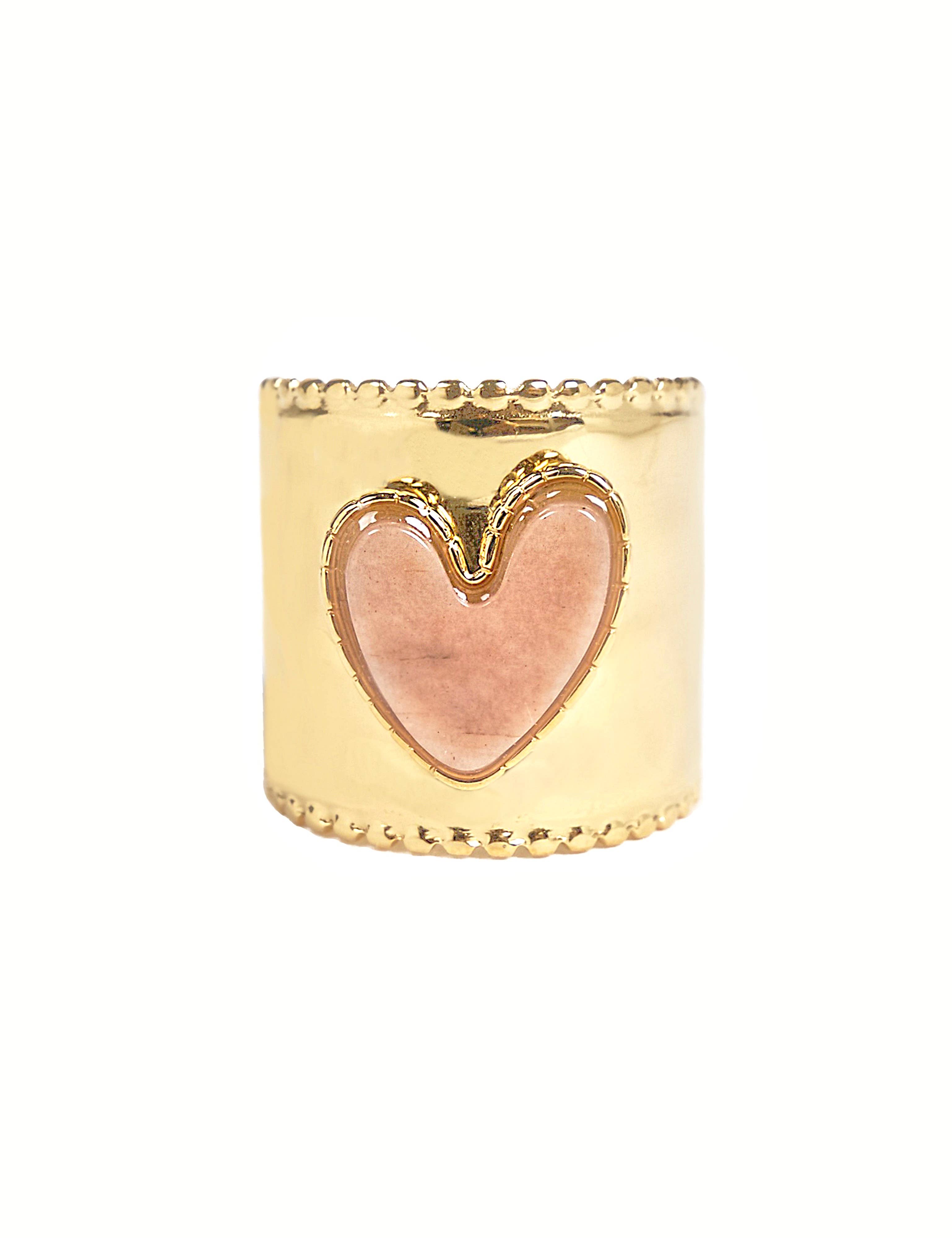 Cassette Barcelona - Wholesale Cocktail/Statement Ring - Stainless Steel Heart Ring4
