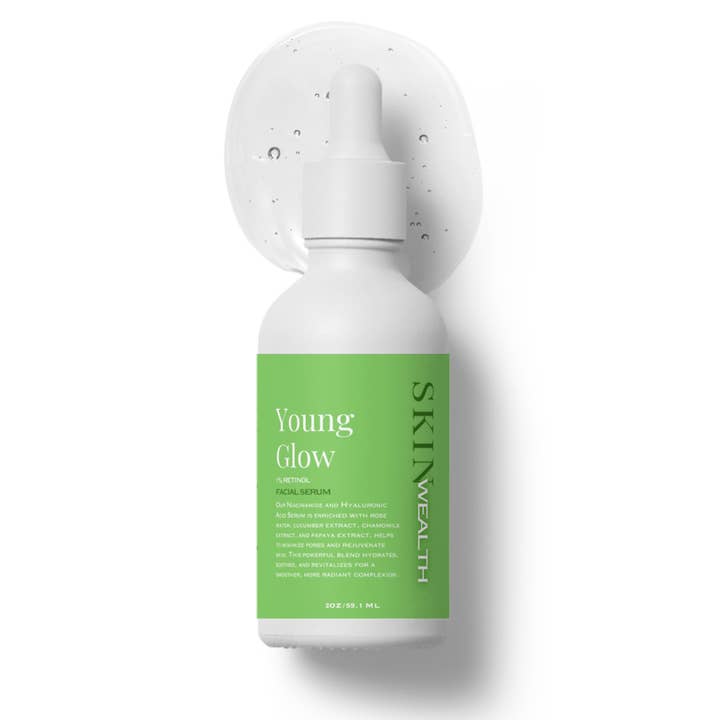 Young Glow 1% Retinol Facial Serum for wholesale by Skin Wealth