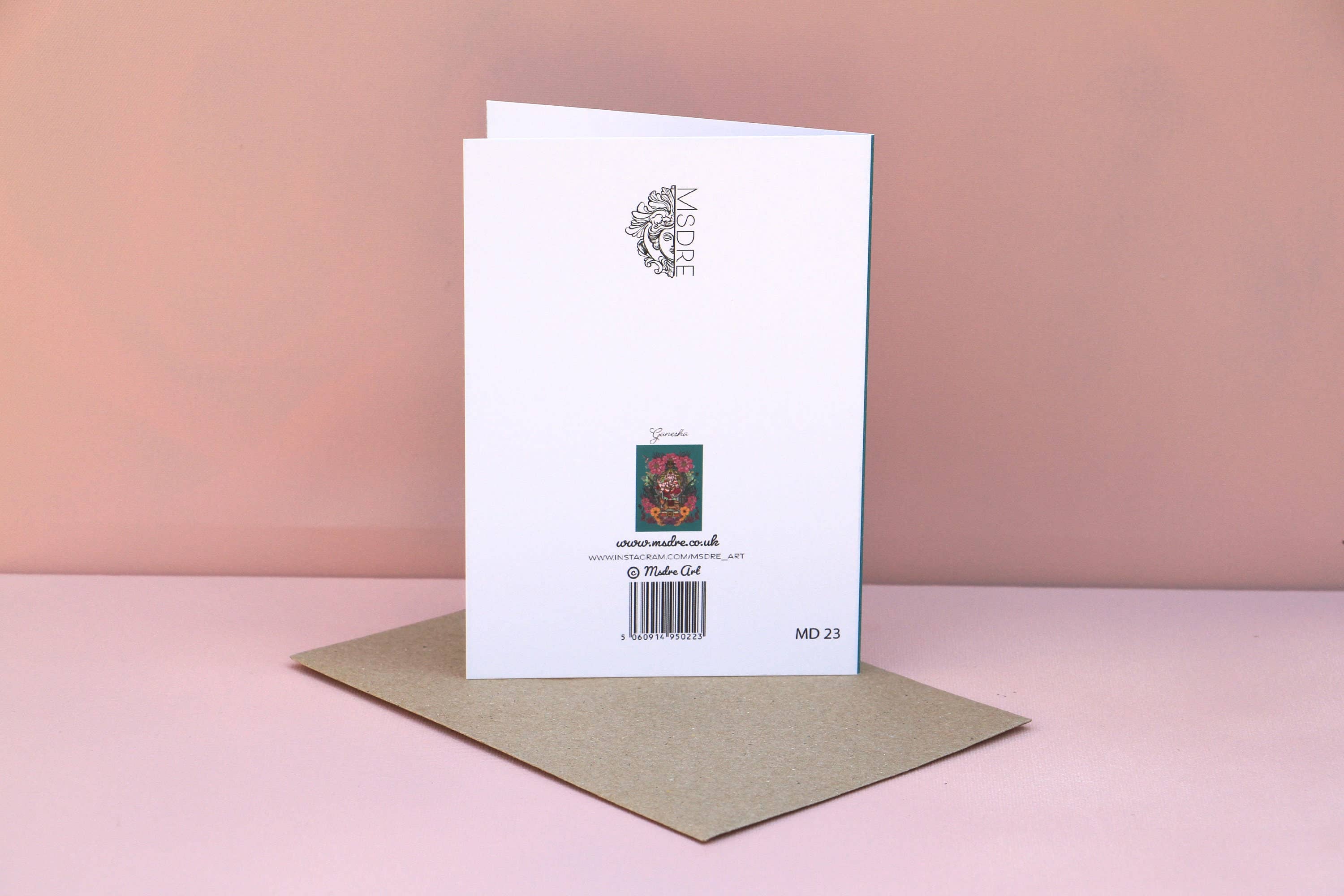 Msdre – wholesale Everyday greeting card – Ganesha Hindu Indian God Goddess Msdre Greetings Card 1