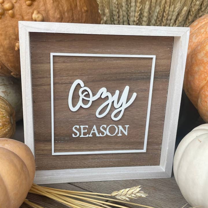 FR-3673 - Cadre de Noël laser Santa/Cozy (réversible) pour la vente par Collins Painting & Design