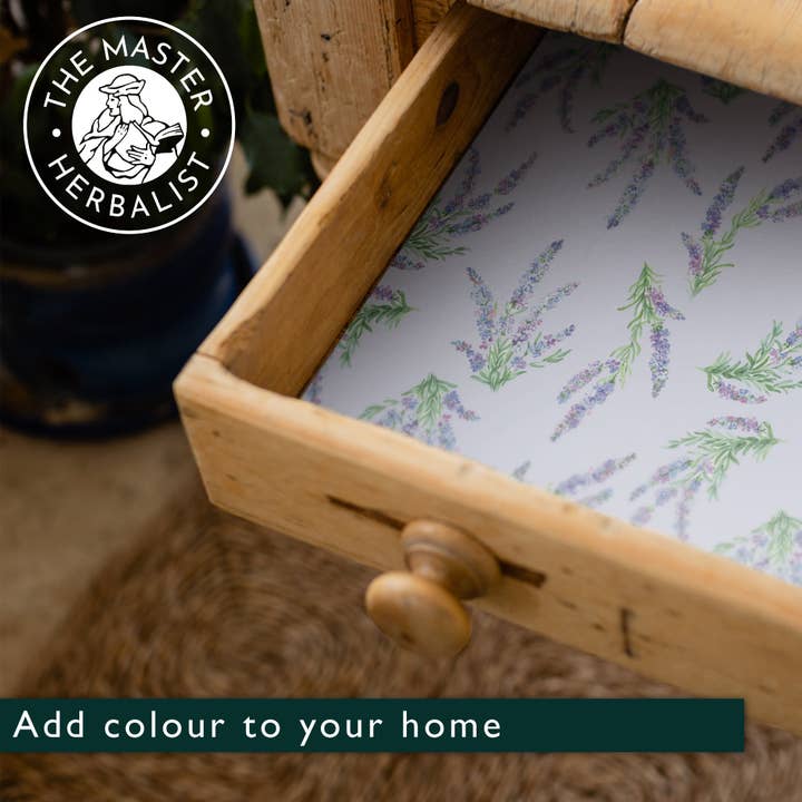 The Master Herbalist - Wholesale Drawer Liner - SUFFOLK LAVENDER SCENTED Drawer Liners in a Floral Design3