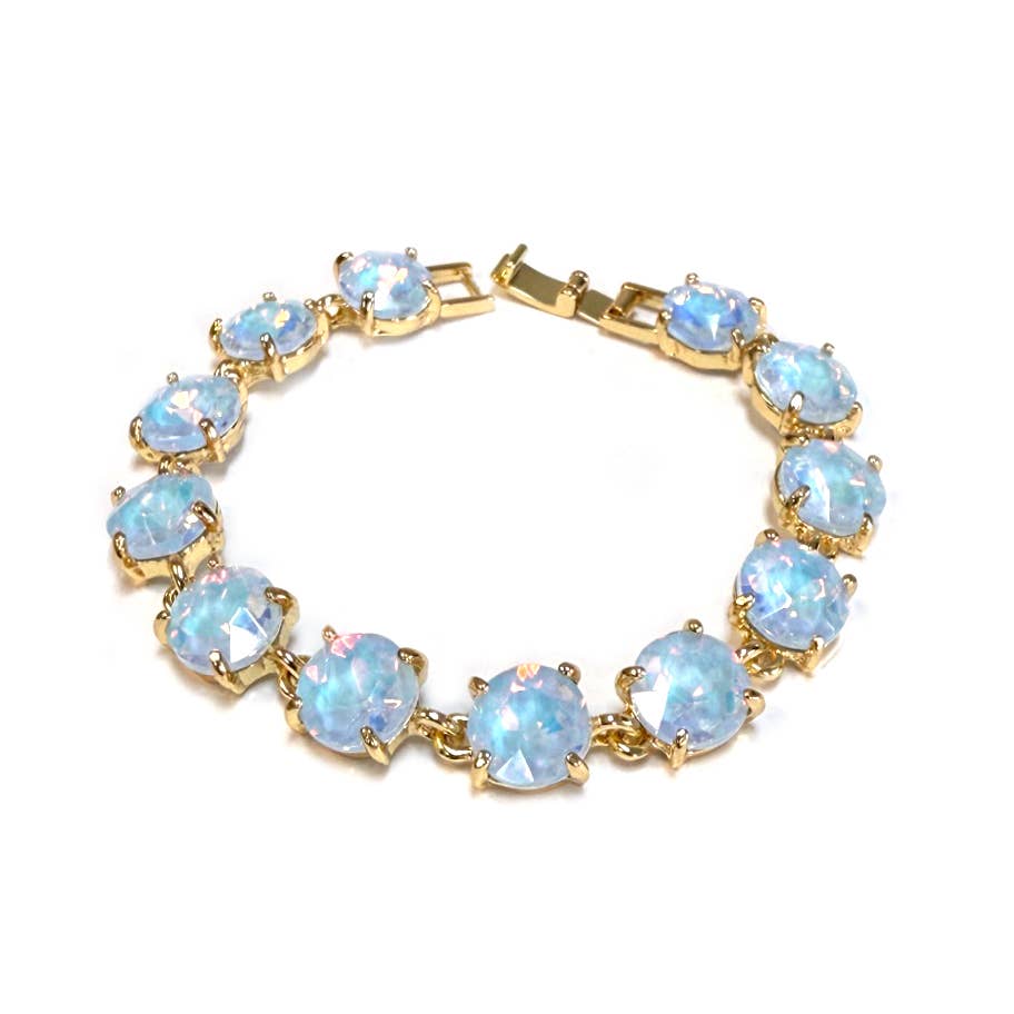 StarryNYC - Vente Bracelets maillon et chaîne - Bracelet rond en cristal taillé dans un coussin27