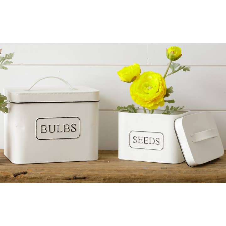 Audrey's Home & Gift - Wholesale Plant Pot - Tins - Seeds and Bulbs (Set Of 02)