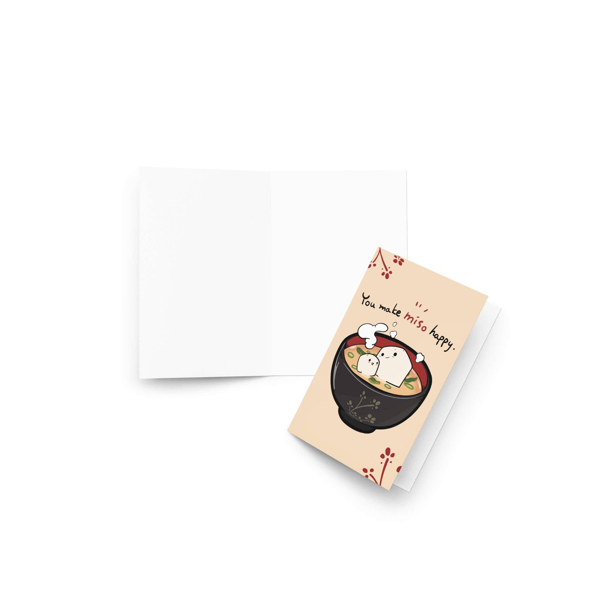 Cute Asian Cards - Vendita all'ingrosso Biglietti d'amore - Mi fai Miso Felice | Divertente Biglietto di Auguri con Zuppa di Miso per Amore o Compleanni6