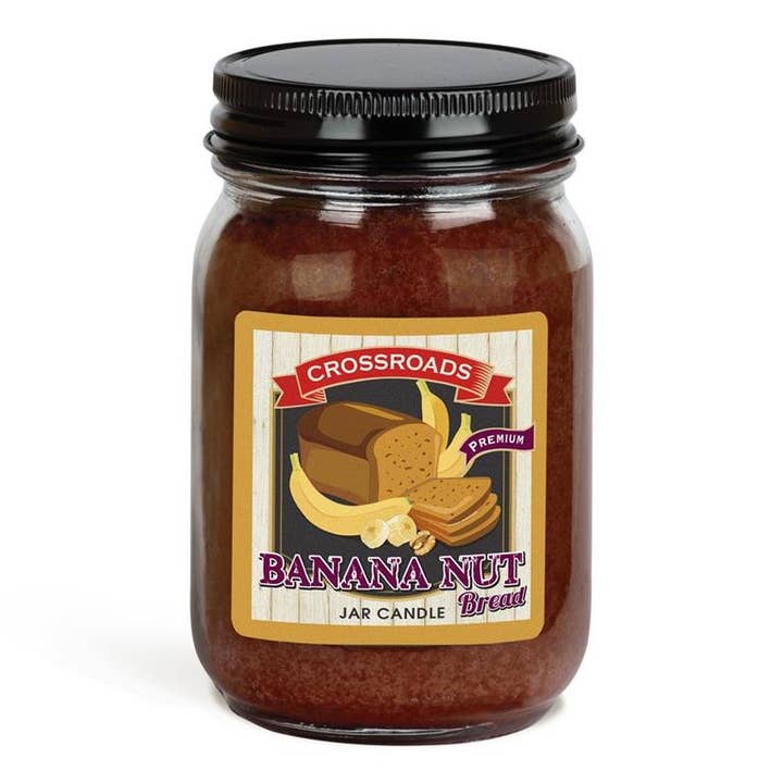 Bananennotenbrood - 12 oz. pint kaars voor wholesale door Crossroads Original Designs