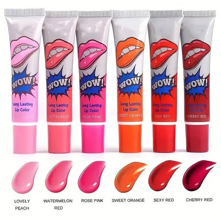 Cap Zone - Wholesale Lip Gloss - Pop Art Liquid Oil Tint Lip Gloss Squeeze Tube