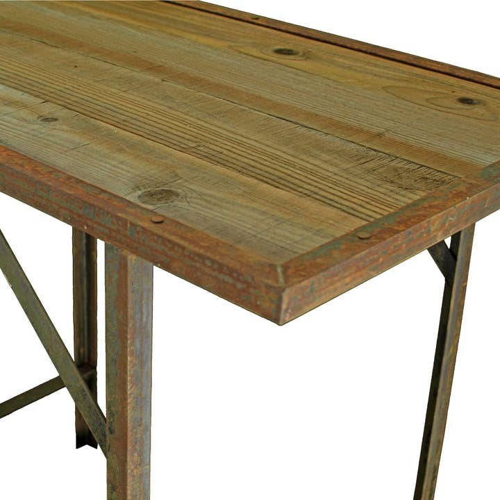 Lee Display - Wholesale Outdoor Ornament/Decor - Rustic Outdoor Work Table3