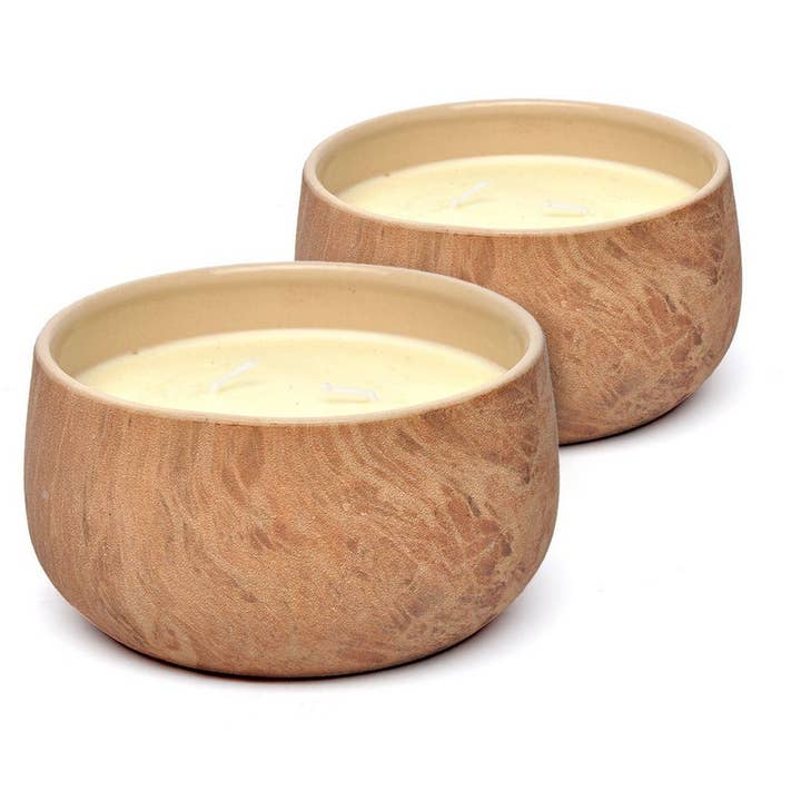 Set van twee keramische kaarsen van 16 oz | Sterk geurende bloemige kaars | Geurkaars | Feestdagengeschenk voor wholesale door Aria Home