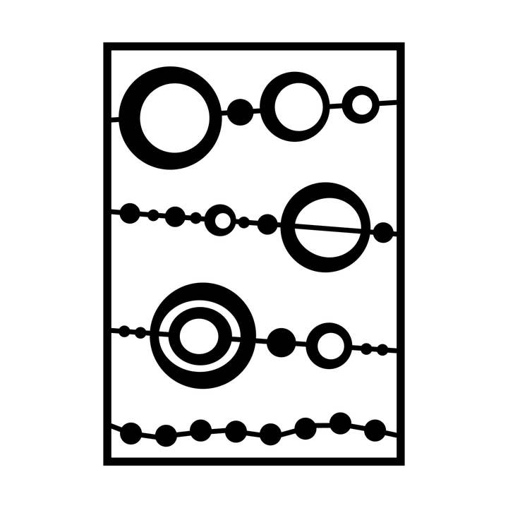 Gelli Arts - Wholesale Stencil/Craft Die - Bead Stencil - Designed to print with 5x7 Gelli Arts® printi1