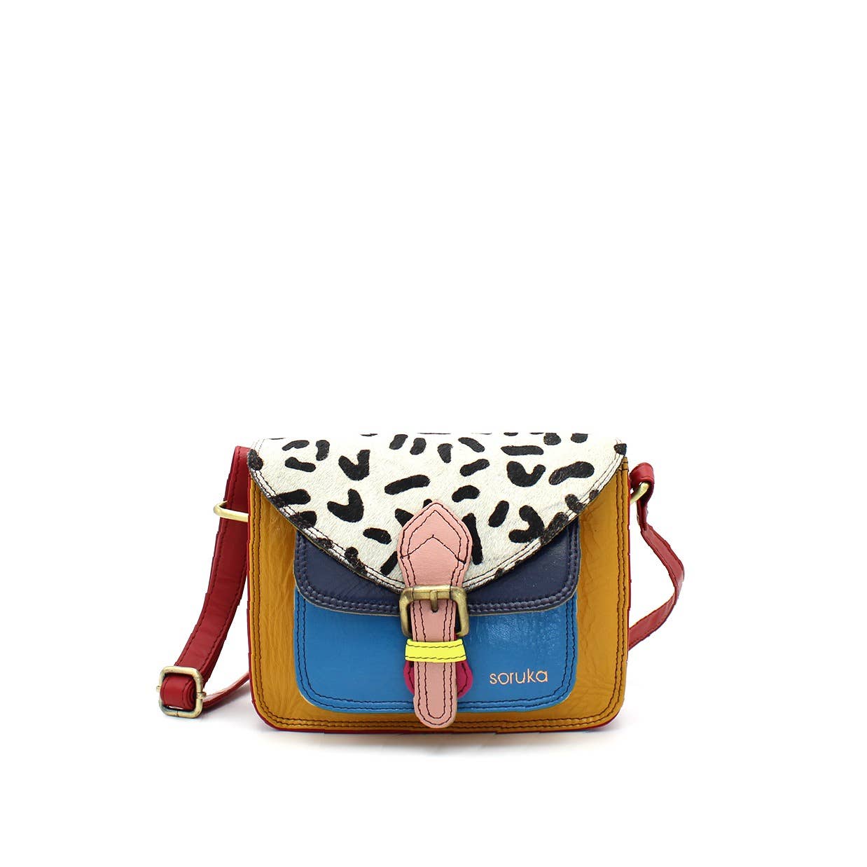 Soruka Barcelona – bolsa tiracolo - Mulher por atacado – Elma - Mala a Tiracolo (Estampa Animal)2