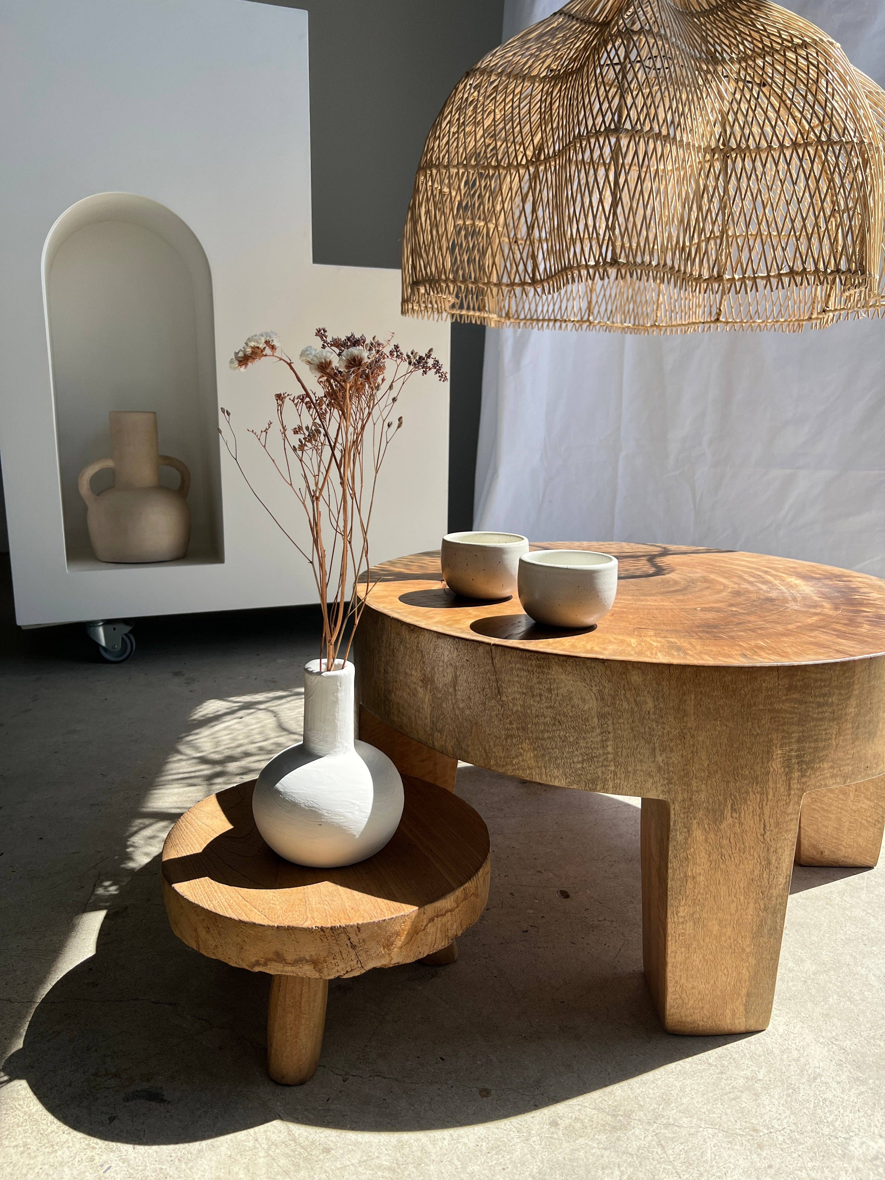 Office Objets - Wholesale Chandelier/Hanging Light - Pendant light, flower-shaped rattan fixture, tulip, corolla H:80cm D80cm89