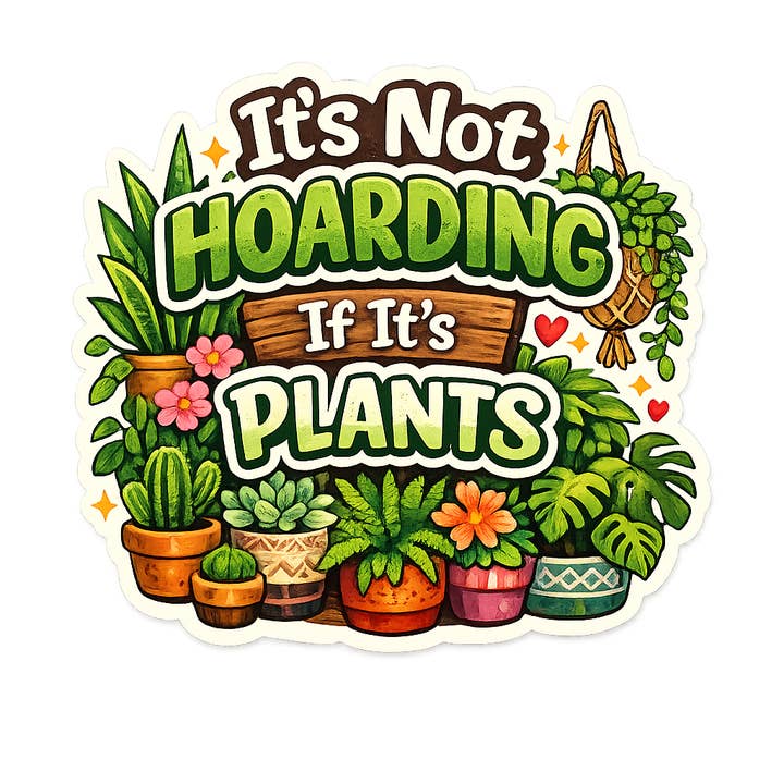 Plantenverzamelaar Sticker 3" voor wholesale door Christmas All Over