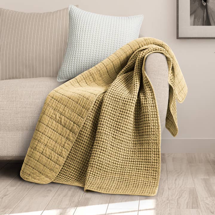 Levtex Home - Wholesale Throw blanket - Mills Waffle Quilted Throw29
