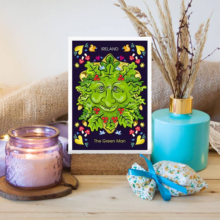 Carte postale L'homme vert pour la vente par diademadisara