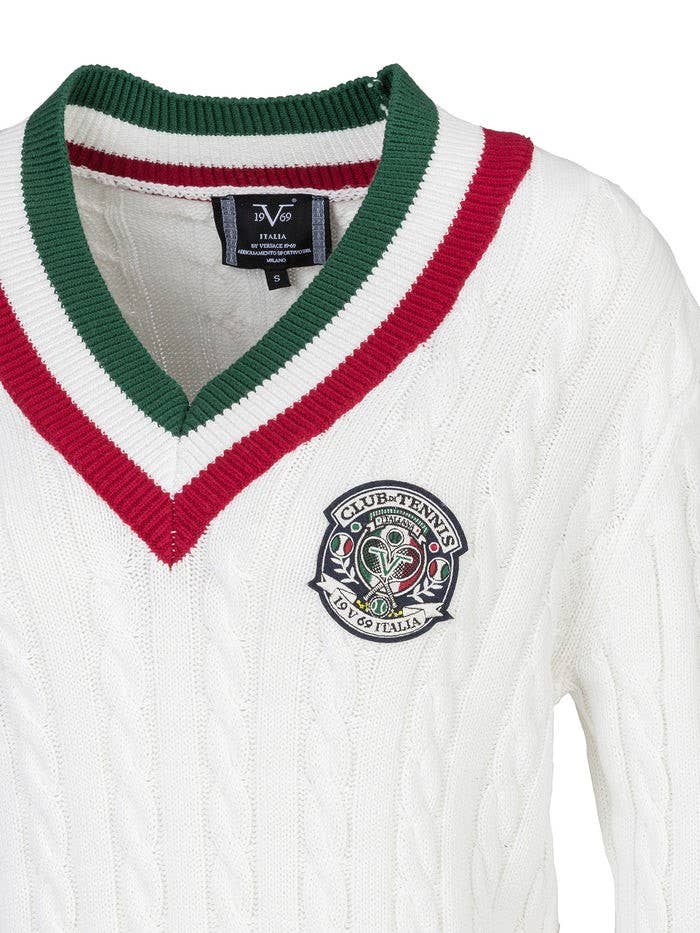 Versace 19.69 Abbigliamento Sportivo SRL - Wholesale Knit Sweater - Women's - MARISA Pullover- WHITE2