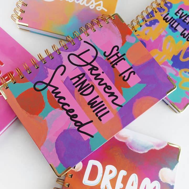 Pretty Peacock Paperie - Women's Empowerment - Wholesale Journal/Diary - She is Driven and Will Succeed Hardcover Spiral Journal5