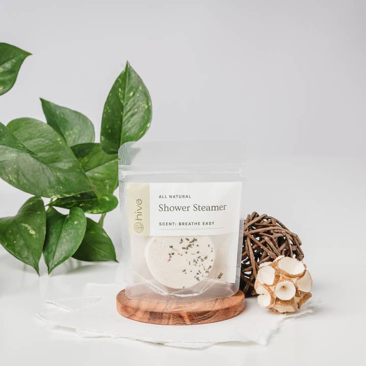 Hive - Wholesale Shower Steamer/Bomb - Breathe Easy Aromatherapy Shower Steamer - Single Bag