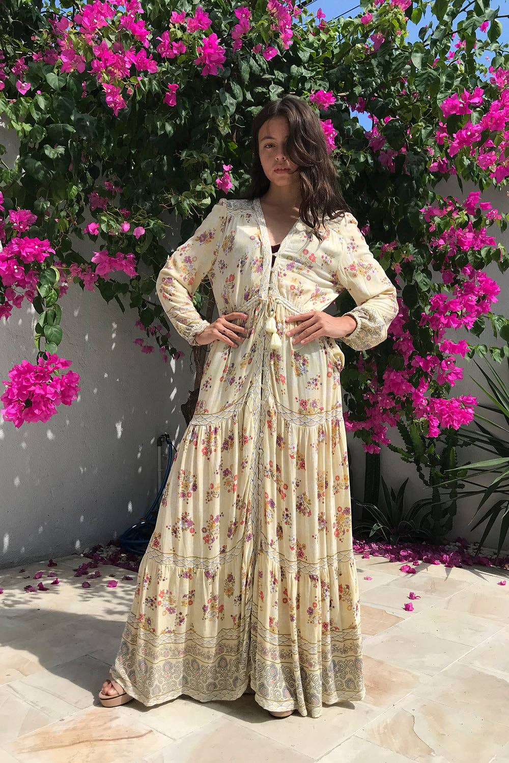 Vanille Robe Maxi Alannah - Vanille en vente sur Faire2