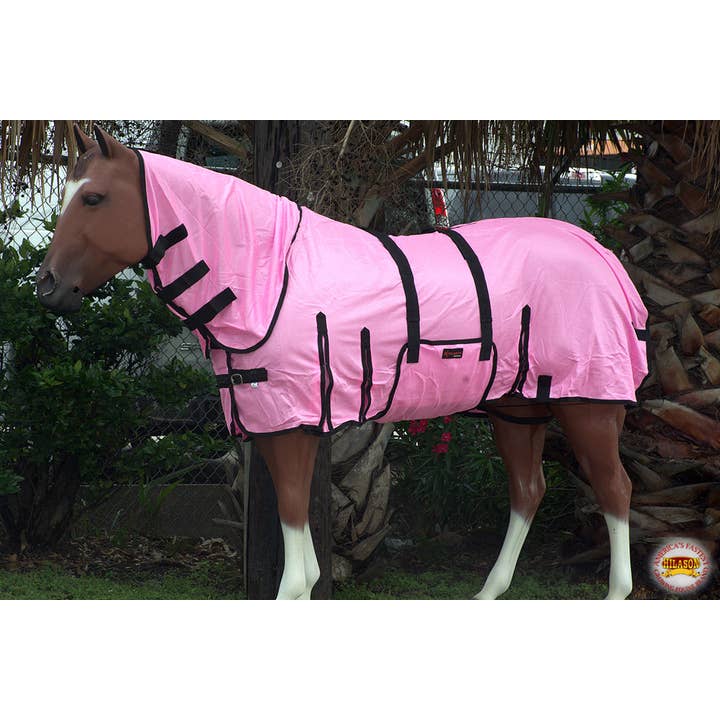 HILASON - Wholesale Horseback Riding Gear - 66-84" Uv Protect Mesh Bug Mosquito Horse Fly Sheet Summer