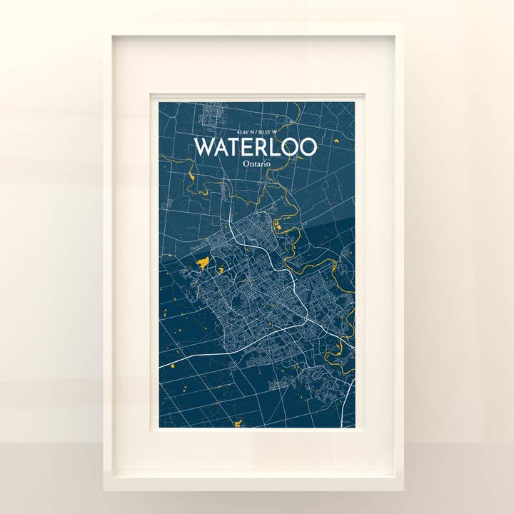 OurPoster.com - Wholesale Poster - Waterloo City Map Poster217