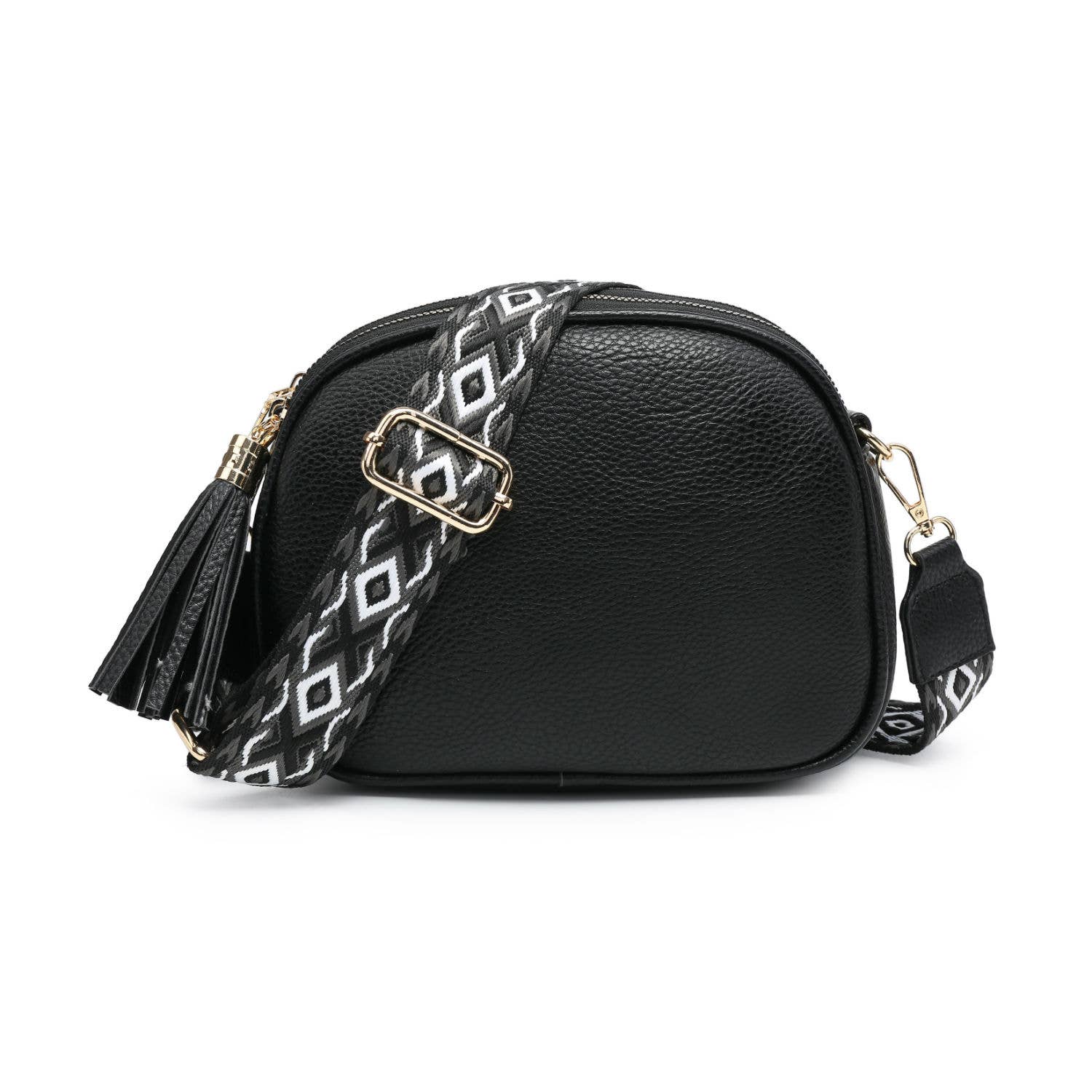 Papaya Fashion Ltd – wholesale Crossbody bag – Women's – B23007 Cross Body Handbag with three zip top sections1