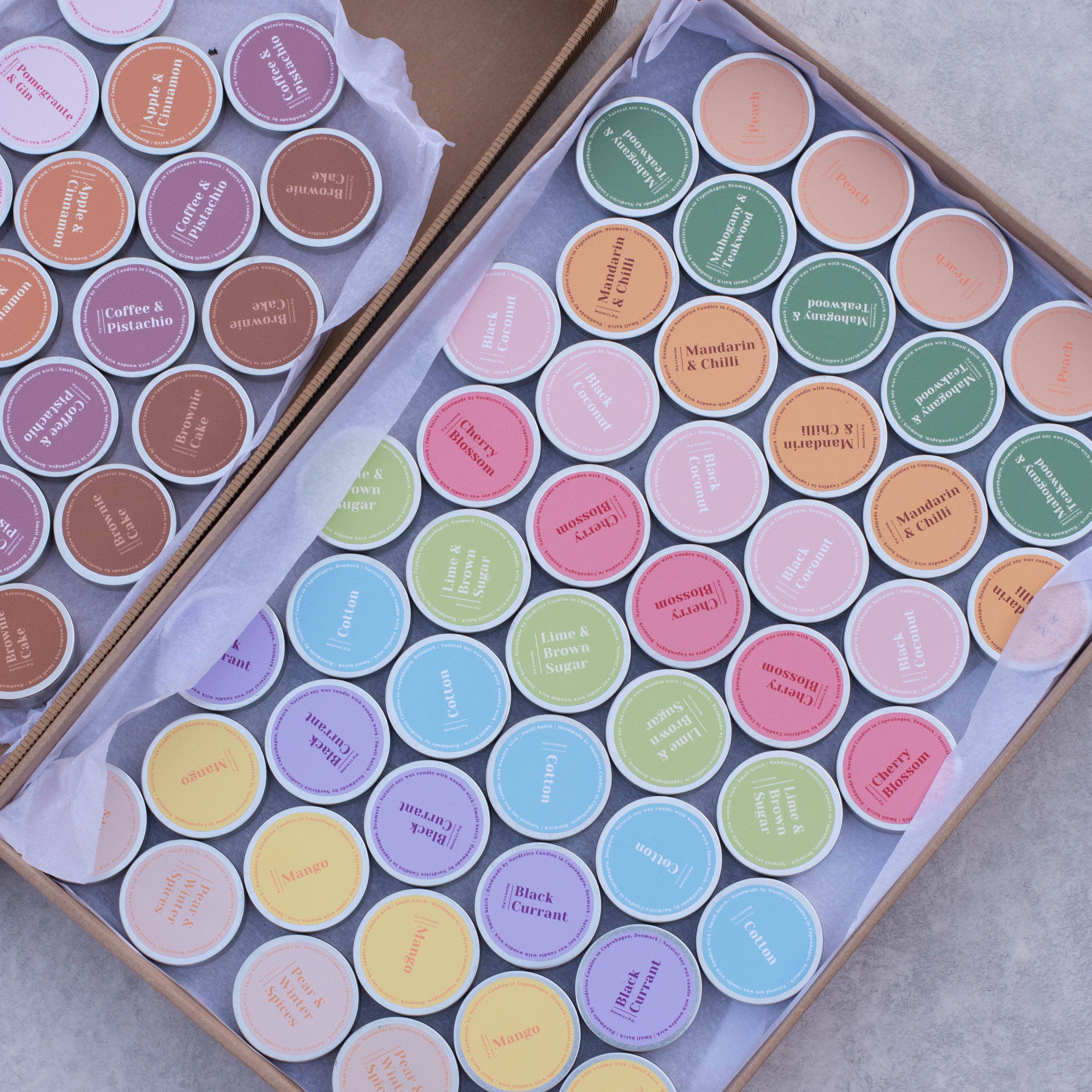 Nordtrice - Venta al por mayor Vela aromática de viaje - Velas pequeñas aromáticas de cera de soja, Naranja picante5