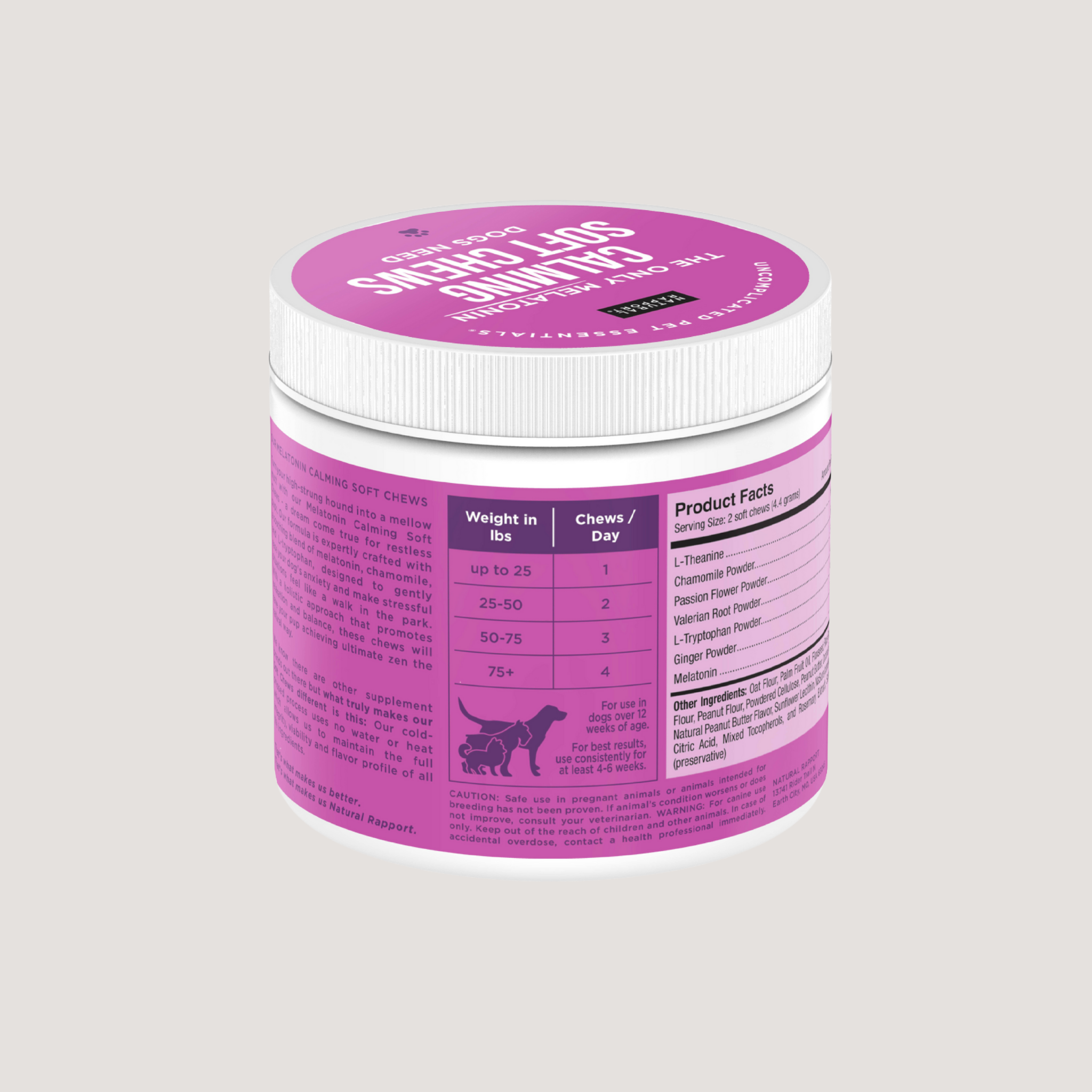 Natural Rapport - Wholesale Voedingssumplementen voor huisdieren - Hond - Melatonine verzachtende zachte kauwtabletten voor honden6