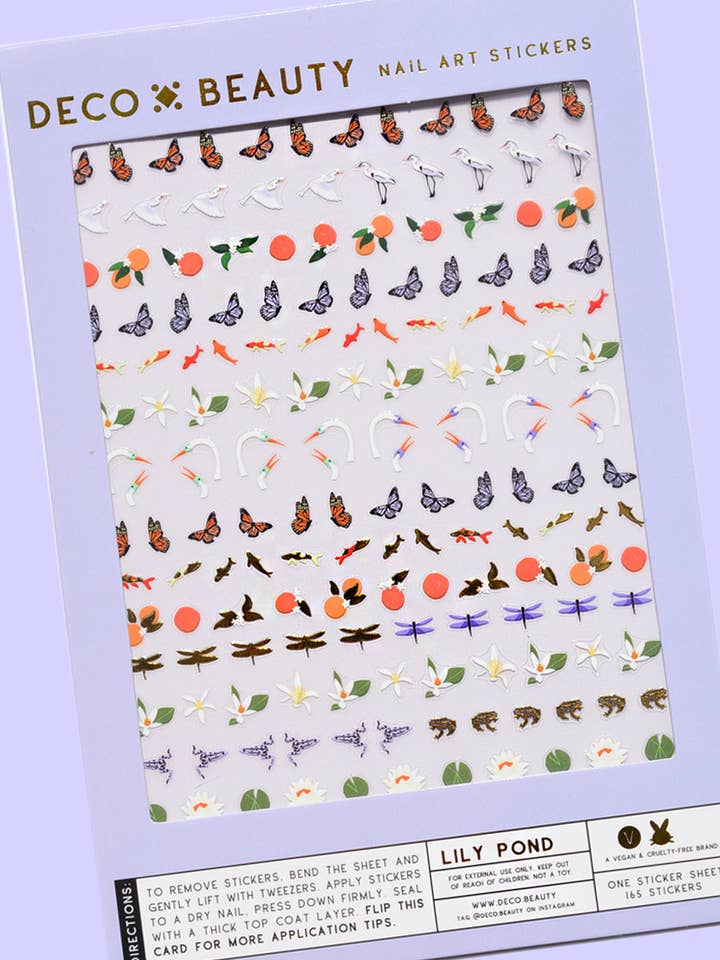 Nagelkonstklistermärken - LILY POND för wholesale av Deco Beauty