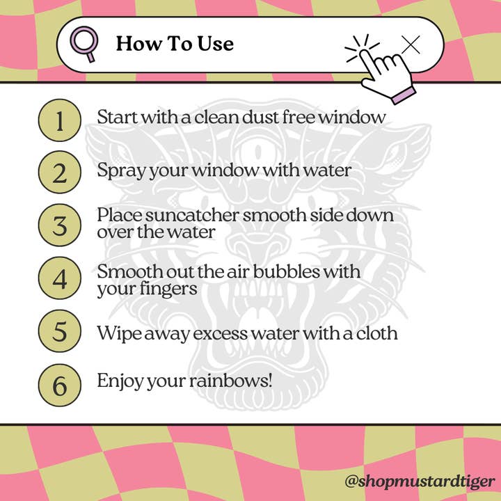 Mustard Tiger - Vendita all'ingrosso Acchiappasole - Pacchetto Suncatcher a forma di dinosauro6