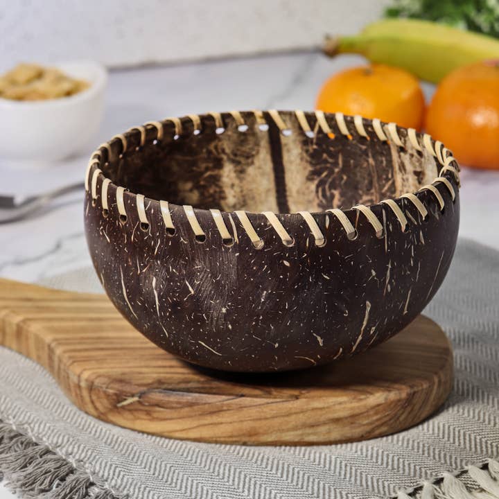 Natures Artifacts Inc - Wholesale Decorative Plate/Dish/Bowl - Braided Coconut Bowl, Sustainable, Eco Friendly