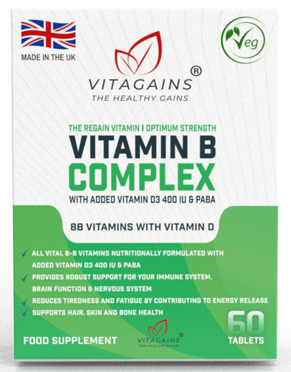 VitaGains - Wholesale Oral Supplement/Vitamin - VitaGains B Complex with Vitamin D1