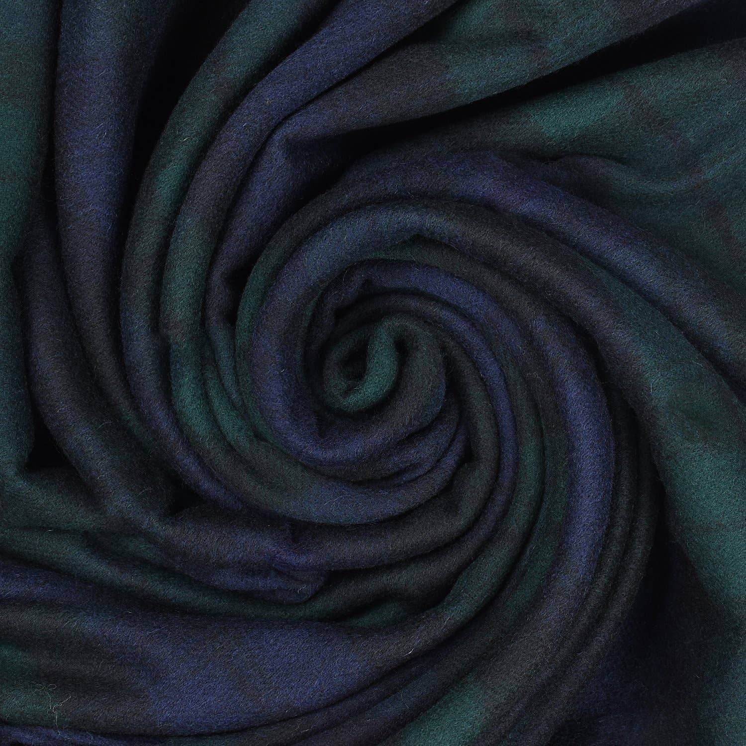 Prince of Scots - Wholesale Throw Blanket - Highland Tartan Tweed Merino Wool Throw - Black Watch3