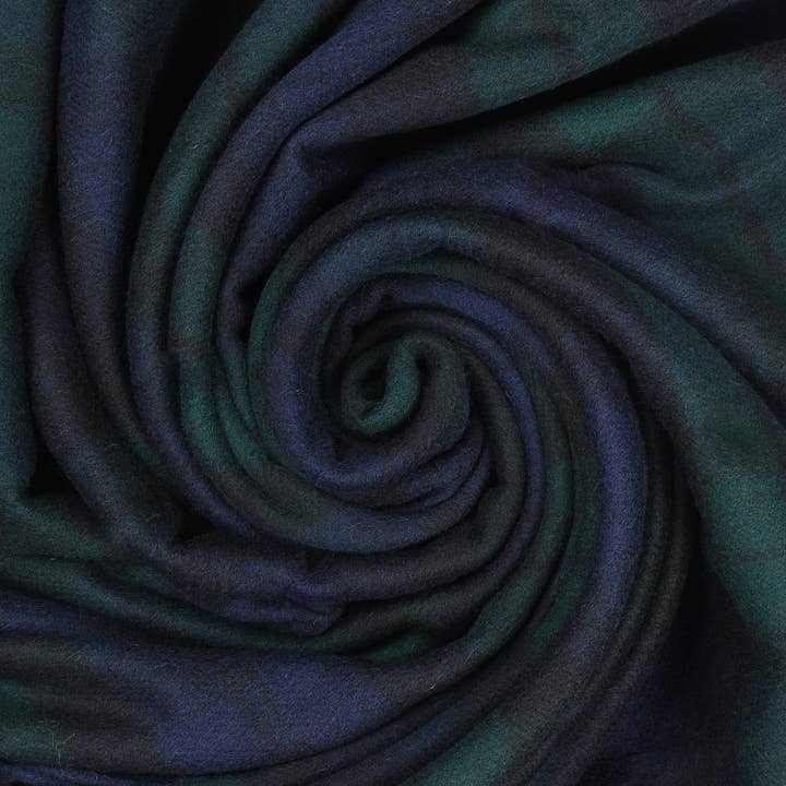 Prince of Scots - Wholesale Throw Blanket - Highland Tartan Tweed Merino Wool Throw - Black Watch3