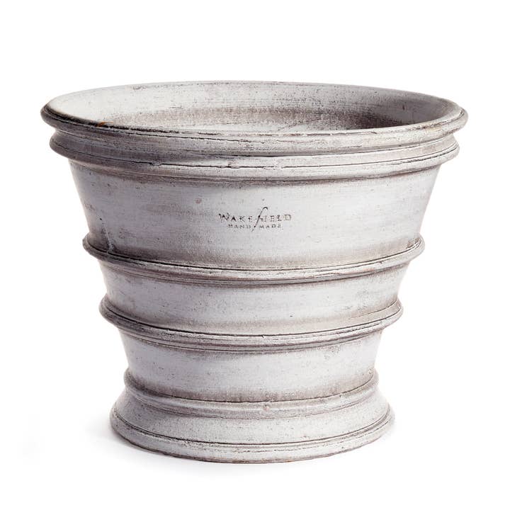 Pot Europa #10 Wakefield fait main blanc pour la vente par Napa Home & Garden