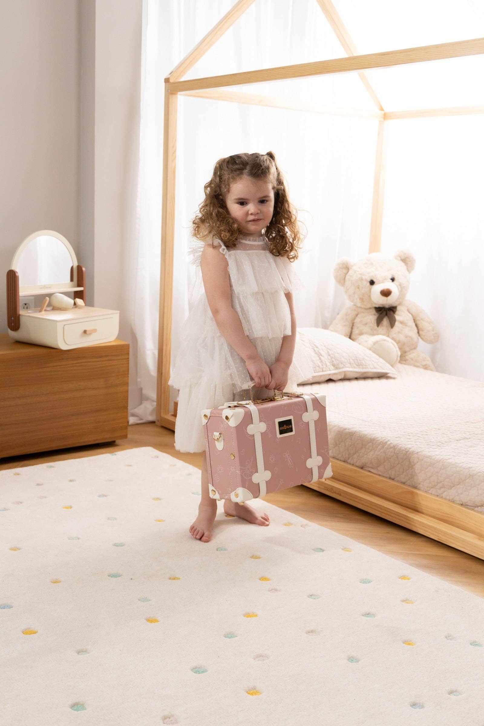 Coco Village - Wholesale Toy Set - Kids - Vegan Leather Play Suitcase - Ballerina18