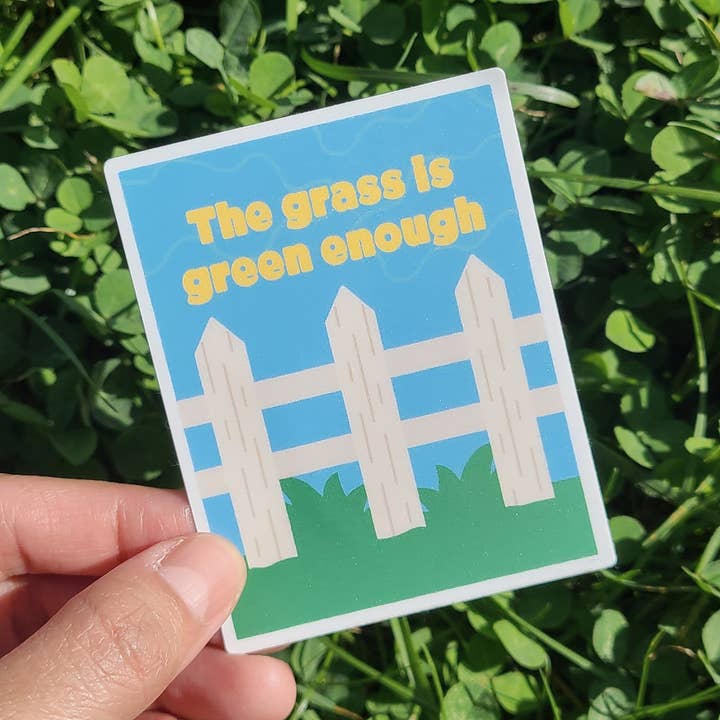 Green Grass Sticker for wholesale by Mad Love Creative Co.