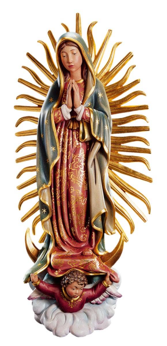 Dolfi – Großhandel Dekofigur – Madonna von Guadalupe aus Holz 13063