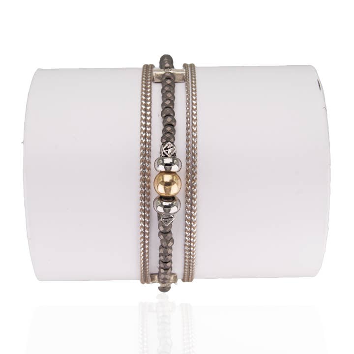 Mars herenarmband zilver 2223 voor wholesale door LOetMA