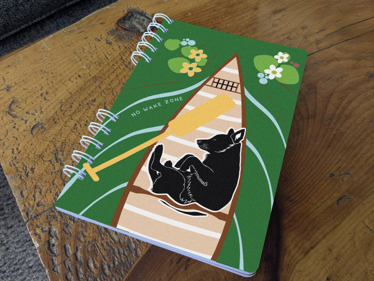 Soijen Illustrations - Wholesale Notebook - No Wake Zone Spiral Notebook | Adventure Dog3